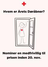 Hvem åbner døren for nye frivillige? Nominer en medfrivillig til prisen "Årets Døråbner"