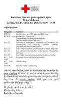 Invitation til Rødekors butikken 20 års jubilæum 